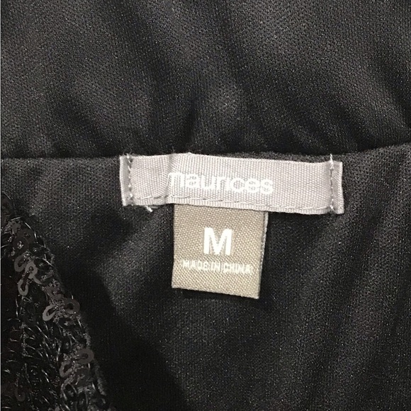 Maurices Sequin High Waisted Mini Skirt Black Women’s M Sparkle Holiday Party - Picture 3 of 5